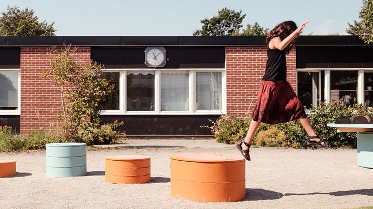 Invigning av cirkuspallar på Östratorskolan i Lund