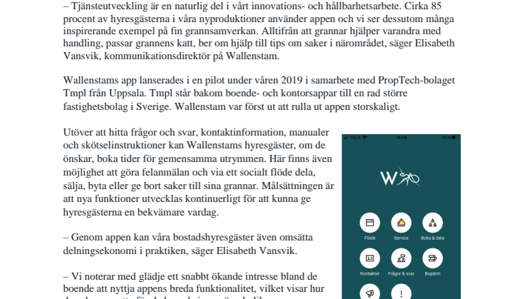 Boendeapp skapar grannsamverkan för 9 800 hyresgäster