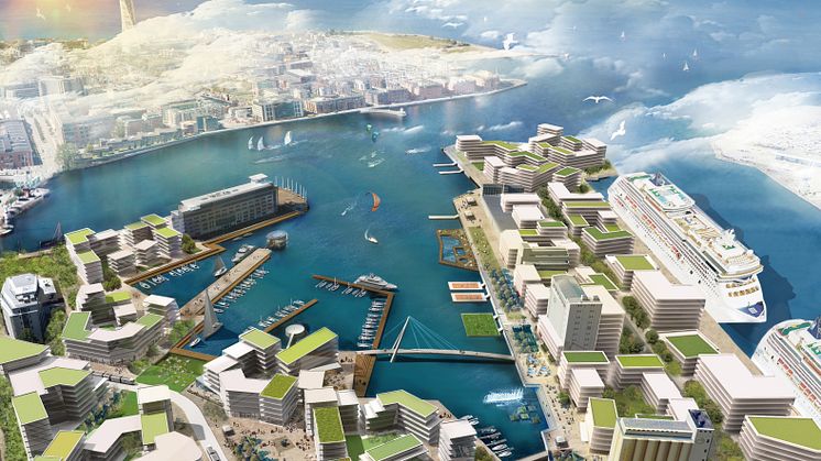 Nyhamnen blir en tät, grön och urban stadsdel