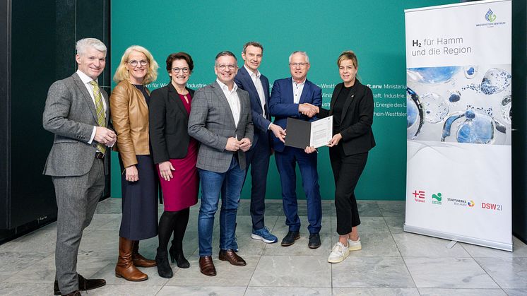 Wasserstoffzentrum Hamm erhält Förderbescheid über 17,5 Mio. €, an dem auch DSW21  beteiligt ist.