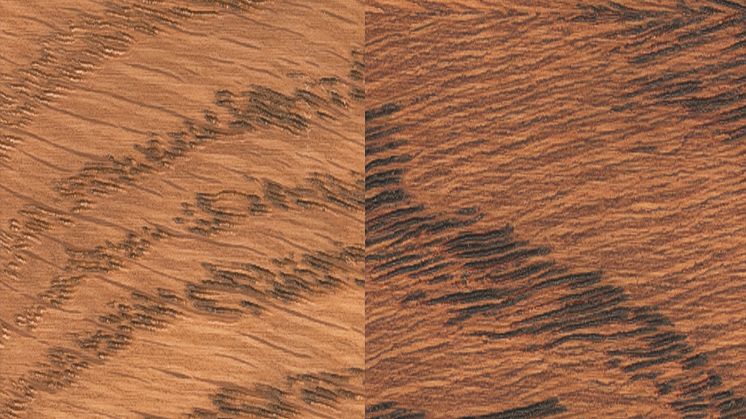 Osmo 3516 Jatoba, transparent och intensiv på ek