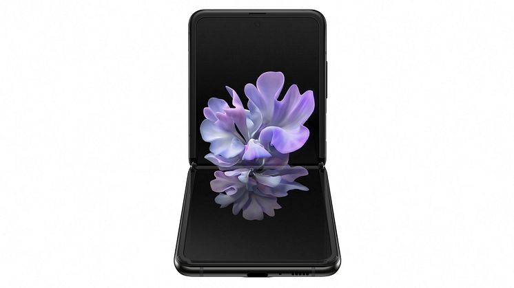 Samsung Galaxy Z Flip_front table top_black mirror