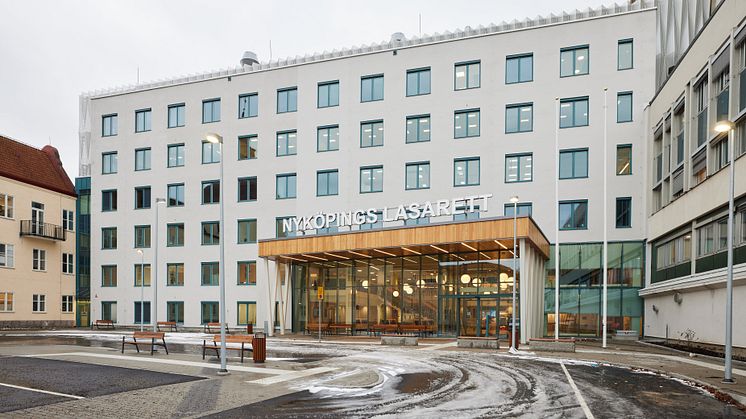 Nya huvudentrén till Nyköpings lasarett Foto: Joakim Kröger