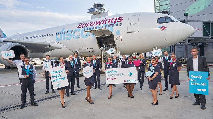 „4Y134 Airborne“: Eurowings Discover inaugural flight takes off