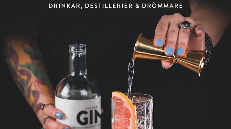 Omslag "Svensk Gin - drinkar, destillerier & drömmare"