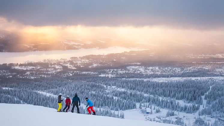 Skidåkning med utsikt