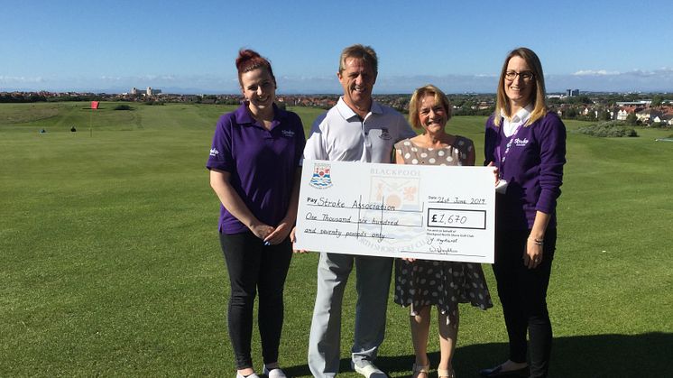 ​Blackpool North Shore golf club raises £1,670 for the Stroke Association