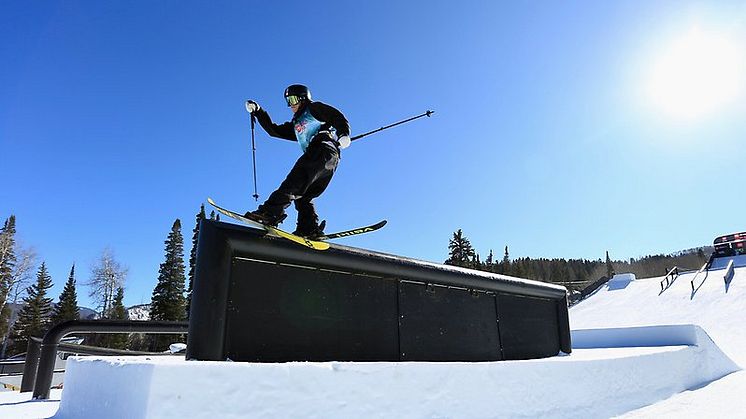 Axel Burmansson under världscupen i Aspen tidigare denna säsong. Foto: FIS.