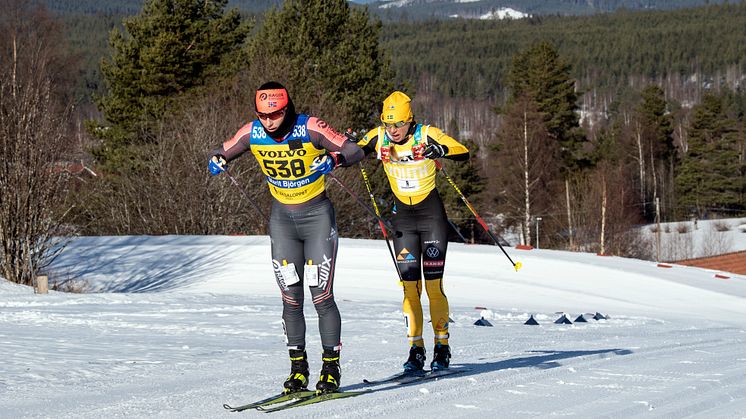 Marit Björgen och Lina Korsgren