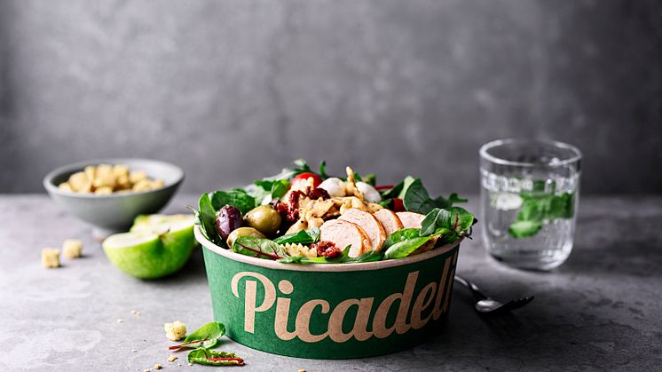 Picadelis ikoniska gröna skål blir nu ännu grönare