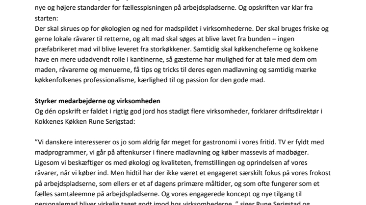 Nyskabende kantinekoncept ekspanderer 