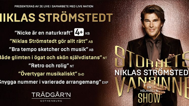 Niklas Strömstedt från showen Storhetsvansinne 