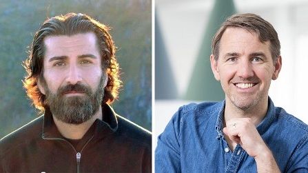 EdAiders vd Jalal Nouri och AcadeMedias EdTechchef Anders Haesert