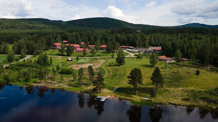 Vy över Camp Järvsö