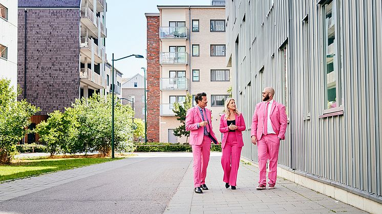 På bild från vänster; Johan Linde Head of International Residential, Sofi Fridolf Sales manager och Per Svensson CEO & Founder