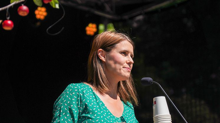 Byråd for miljø og samferdsel Sirin Stav. Åpning Klosterenga park