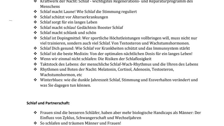 schlafspezifische Themen_Hans-Günter Weeß