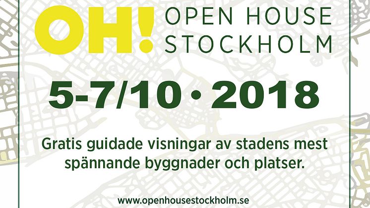 Open House Stockholm 5-7 oktober 