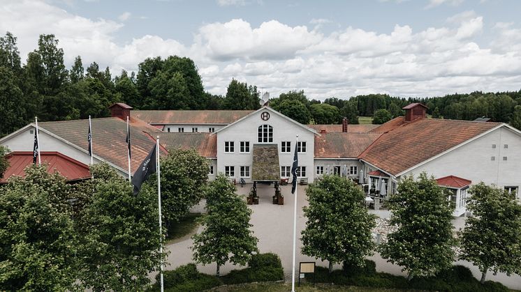 Högbo Brukshotell - Entré till huvudbyggnad
