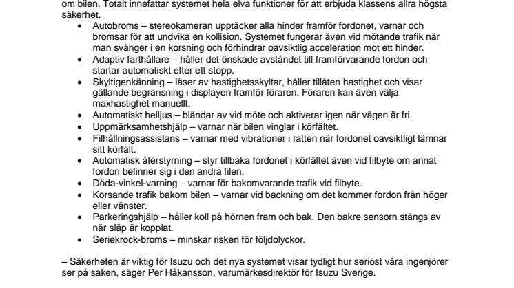 Mer säkerhet