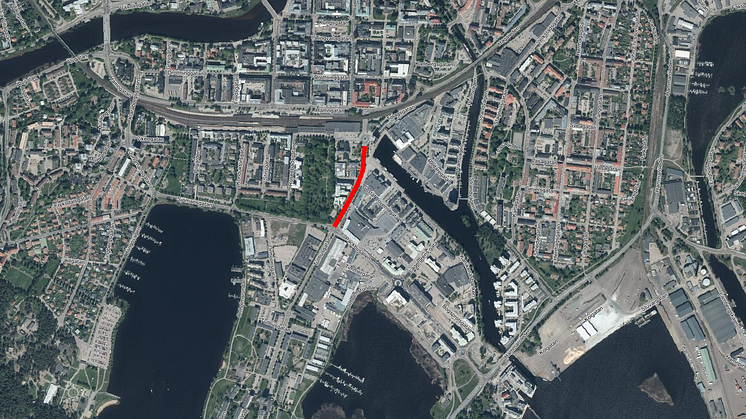 Tullhusgatan stängs av för biltrafik