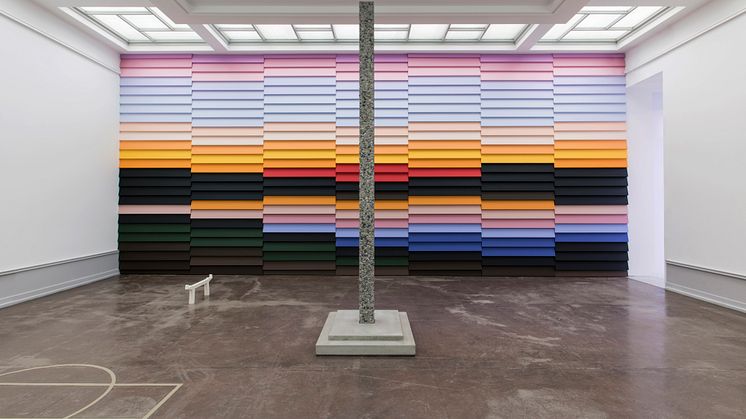 Et tidligere tredimensjonalt verk av Henriksen fra Trondheim kunstmuseum i 2017. Verket heter Gone with the Wind. Foto: Susann Jamtøy