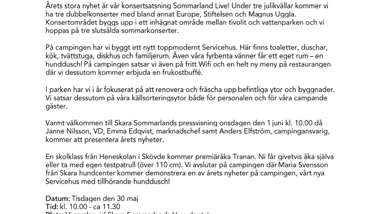 Välkommen på pressvisning och provåkning