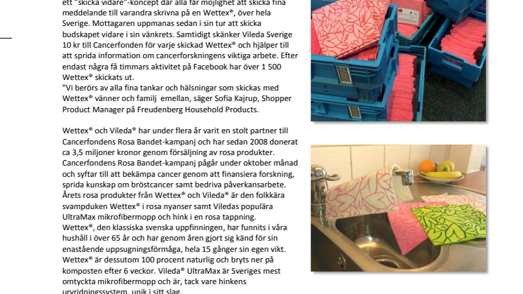 Varför ligger det en Wettex® i min brevlåda?