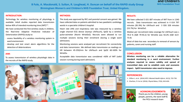 Wireless monitoring of physiology can be achieved