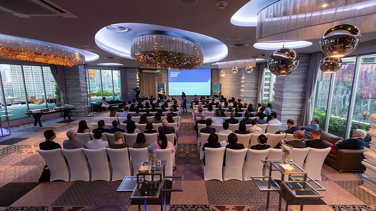 Fullsatt sal under Sjømatrådets seminar i Bangkok i  2019