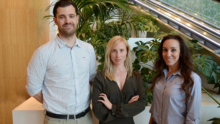 David McCann (Alvik Basket), Sanna Sultan (Bromma Blocks) och Maria Sjöholm (Brommagymnasterna)