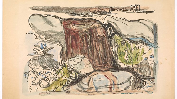 Edvard Munch: Blodfossen / Blood Waterfall (1916)