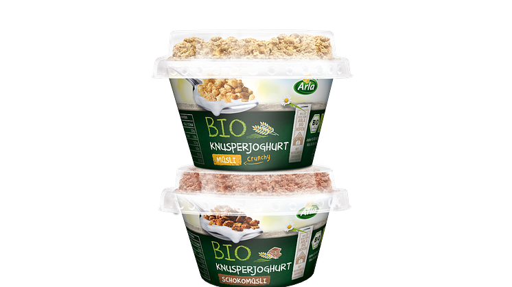 Lecker! Frisch! Knusprig! – Der neue Arla BIO Knusperjoghurt