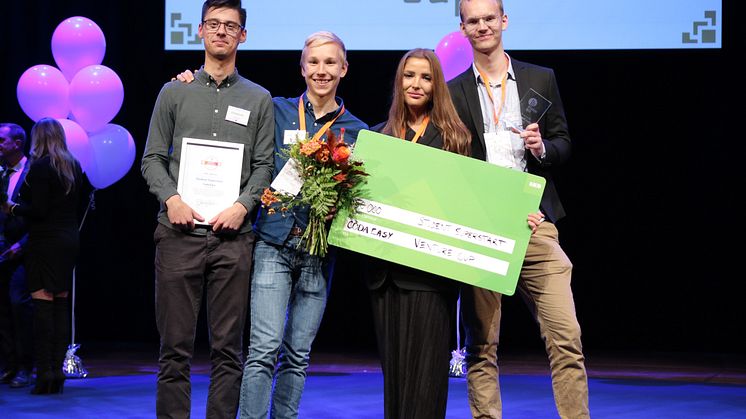 Coda Easy vann priset Student Superstart. Fotograf: Victor Ackerheim