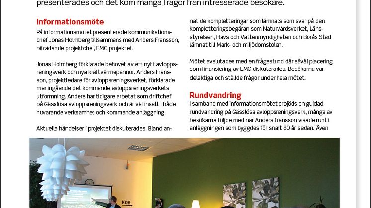 Nyhetsbrev nr 8 om Energi- och Miljöcenter