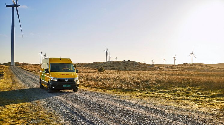 Deutsche Post DHL Groups har et bæredygtighedsmål om at opnå netto-nul-emissioner i 2050.