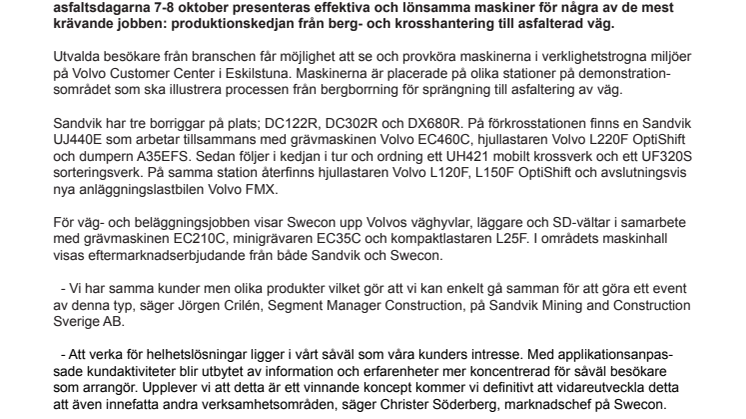 Swecon och Sandvik varvar upp tillsammans