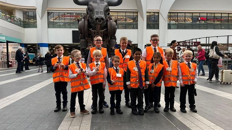 Little Train Conductors at Birmingham New Street