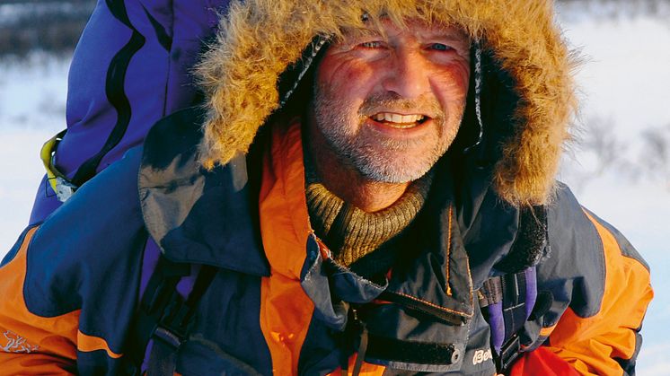 Stein P. Aasheim på historisk skitur over Finnmarksvidda
