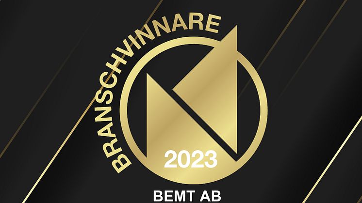 bemt AB:s omsättnings- och resultatförändring överträffade branschgenomsnittet i föregående års bokslut. För detta har teknikbolaget tilldelats utmärkelsen Branschvinnare 2023.