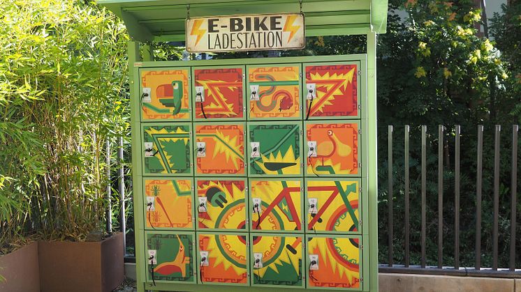E-Bike-Station zum Aufladen 