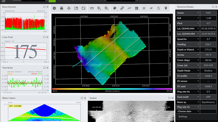 The new EM 304 MKII echo sounder from KONGSBERG boasts long range precision with a wide swath 