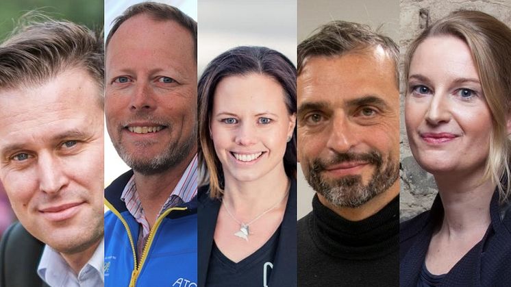 Nya i styrelsen: Torbjörn Karlsson IST, Örjan Johansson, Atea ny ordförande, Sara Zetterberg, Haldor, Hernán Ruiz, Schoolsoft och Anna Kraft, Studi