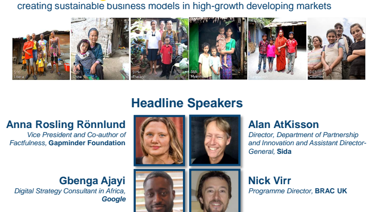Welcome to join the "Inclusive Business FORUM 2018 - Markets of the future"