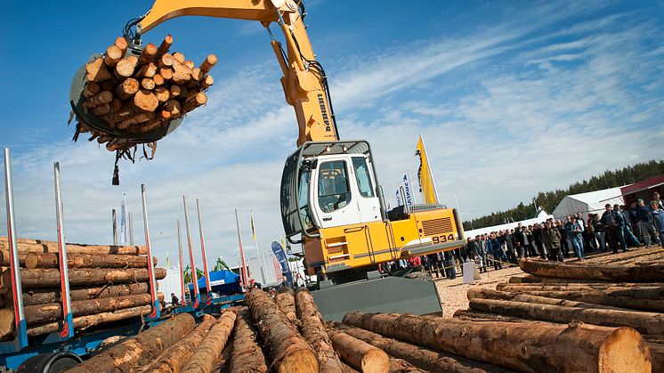 På nya området Load & Transport finns allt som rör logistiken av råmaterial från skogen till industrin.