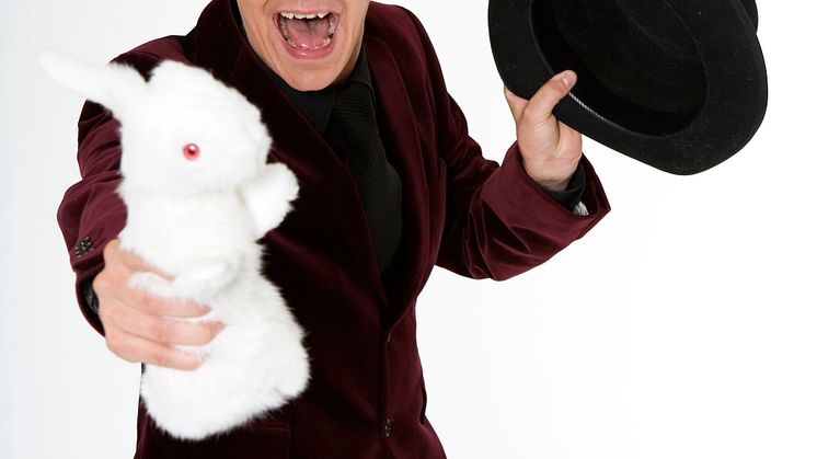 Tobbe Trollkarl uppträder under Kidz Week i Hemavan den 2 januari.