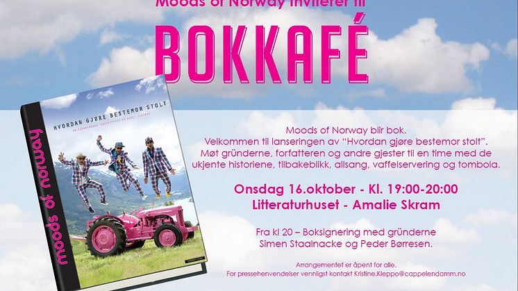 Moods of Norway inviterer til bokkafè i morgen 