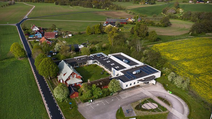 Mjellby konstmuseum från ovan
