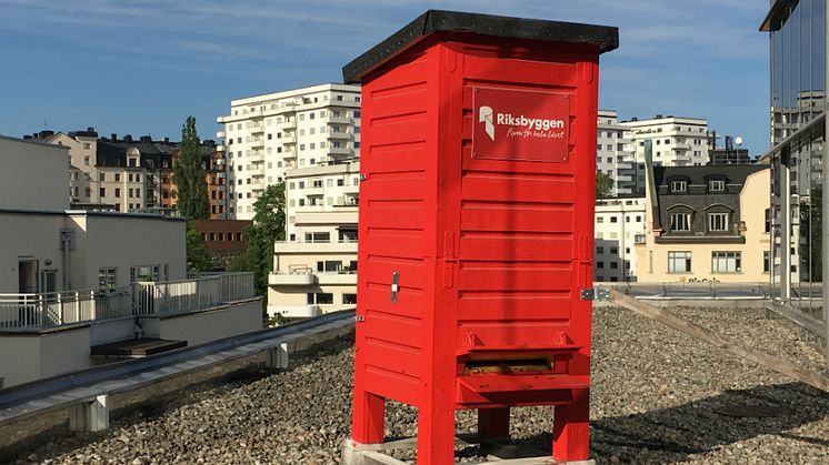 Bikupan på taket till Riksbyggens huvudkontor i centrala Stockholm.
