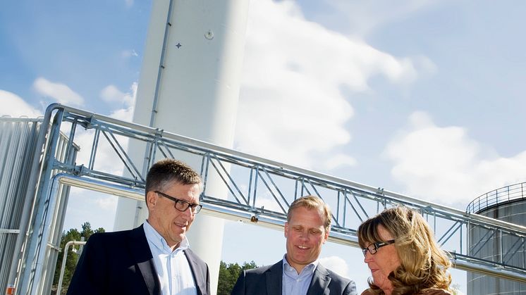 Nya naturgasanläggningen på Gyprocfabriken invigd